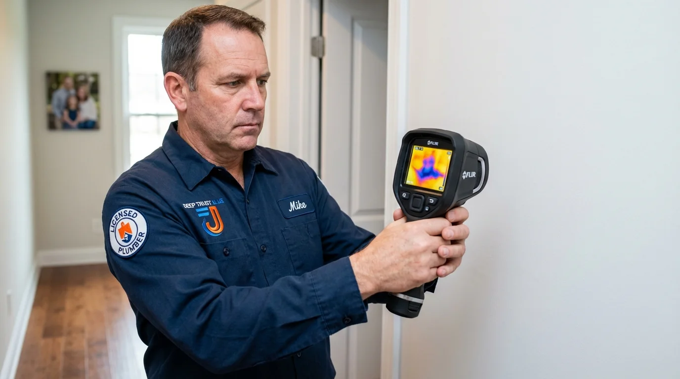 Thermal imaging leak detection by Johns Plumbing LLC in Pleasant Hill